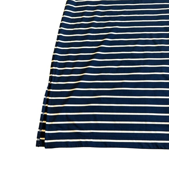 Vineyard Vines Sankaty Navy White Stripe Maxi Dress Stretch Size Small Women's - Picture 5 of 11